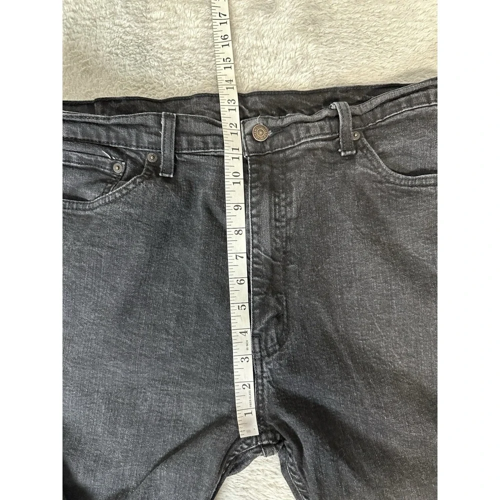 Levi's 505 Mens‎ Straight Black Denim Jeans Size 40x30 Act (40x29)